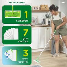 Sweep + Mop, Broom & Mop Alternative, Dry & Wet Floor Cleaner, Fresh Scent, Cleaning Set - mặc định - Xem 5
