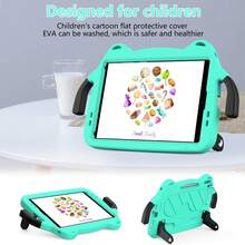 iPad通用可爱保护壳,超薄支架,防震笔槽,防摔平板电脑保护套,轻薄EVA+坚固PC材质,防震支架保护套,兼容iPad Pro 2018(11英寸)/ iPad 10 2022(10.9英寸)/ iPad 9 10.2 2021 / iPad 8 10.8 2020 / iPad 7 10.2(2019)/ iPad Air 3 10.5(2019)/ iPad Pro 10.5(2017) - 1个 - 彩色 - 查看 4