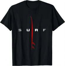 Ropa de surf - Camiseta de surfista para hombres, ropa de calle, camisetas gráficas, camisetas vintage, ropa para hombres - Negro - Ver 1