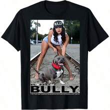 DGA David Gonzales Art King Bully Shredder Pitbull Dogs Tattoos T Shirt - 黑色 - 查看 1