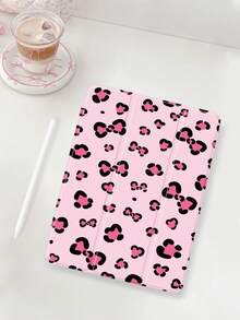 1pc Leopard Spot Butterfly Shaped Flat Protective Case, Compatible With IPad 10.2 Inch 2021/2020 IPad 10th/9th/8th Gen, IPad (A16) 11 Inch 11th Generation 2025, Compatible With Samsung Galaxy Tab A8 10.5 Inch 2022, / Tablet Protective Cover, With Pen Slot, Support Auto Sleep/Wake Cover - Multicolor - View 2