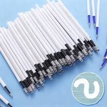 30-10 Black Erasable Pen Refills, Black Writing Alternative Refills, Erasable Eraser Refills, Black Art Refills, Smooth Office Refills, Quick-Dry Fun Gifts, School Learning, Classroom Exams, College Writing, Signatures - Black - View 10