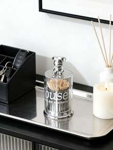 1 hộp đựng tăm hình gấu dễ thương, hộp đựng tăm/bông để bàn - Nhiều màu - Xem 1