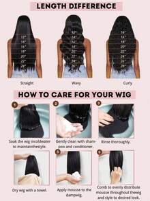 Brazilian Virgin Hair 200% Density 8-34 Inchs Glueless Wigs Human Blended Hair Pre Plucked Pre Cut 13*6 13*4 5*5 Wear And Go Glueless Wig HD Body Wave Lace Front Wigs Human Frontal Hair For Women Natural Black - Natural & Black - View 12