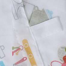 1 Unidad De Cortina Visillo para Cocina  , Cortina Cocina con Trabillas ,Translúcida ,Tela estampada, Multicolor,140 x 140 cm(AnchoxAlto) ,100% poliéster. - Menaje - Ver 3