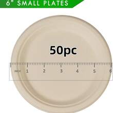 50/25/2pcs Pack Thick Compostable Disposable Paper Plates (10 Inch), Natural Sugarcane Plates, Microwave . High-Quality Tableware Suitable For Family Events, Schools, Restaurants, Office Lunches, BBQs, Picnics, Outdoor Activities, Birthday Parties, Weddings, Etc. - Brown - View 13