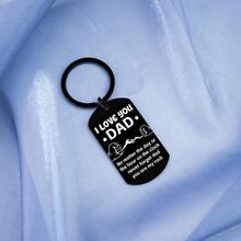 1件男士圣诞礼物，酷老爸钥匙扣，送给爸爸的圣诞礼物，女儿儿子送的礼物，我爱你礼物，父亲节感谢礼物，装饰品 - 黑色 - 查看 1