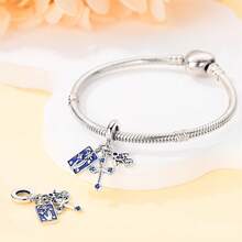 1 Piece 925 Sterling Silver Guardian Collection-Sacred Pendant, Lucky Pendant, Tarot Card Pendant, Guardian Hand Pendant, Angel Pendant, Suitable For Original Snake Chain Bracelets, Necklaces, Bracelets, Bead Strings, DIY Jewelry Making, Luxury BFF Gifts - Multicolor - View 4