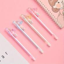 3pcs Creative Cartoon Bear Drift Bottle Pendant, Cute Bear Bottle With Erasable Neutral Pen, Lovely Hanging Decor - Little Bear - View 3