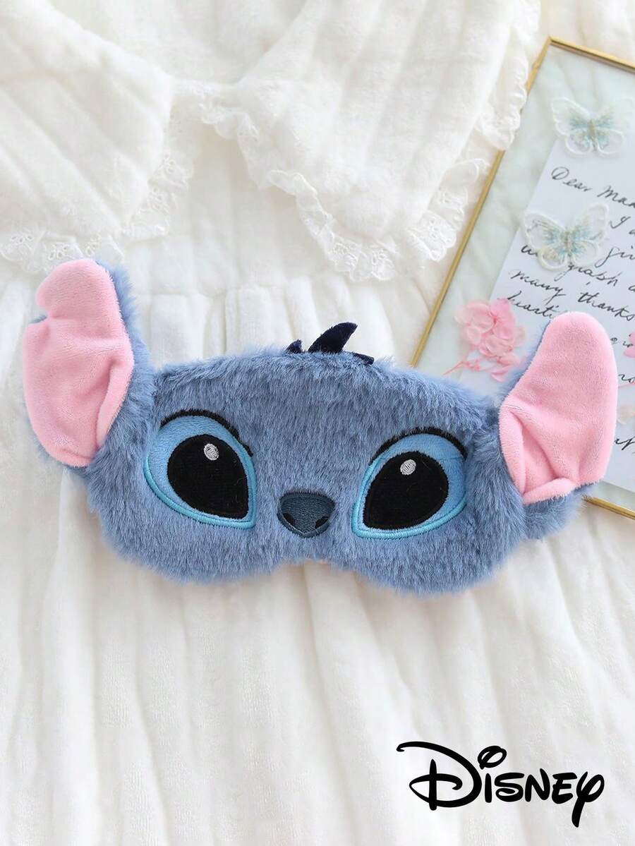 1pc Disney, Stitch, Blackout Eye Mask, Travel, Portable Nap Sleep Eye Mask, Effective Blackout, Cute And Practical, Valentine's Day Gift, For Girlfriends And Lovers,Party Supplies, Party Favors - Multicolor - View 1