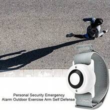 Personal Alerta de Emergencia Proteccion Personal Alarma de Emergencia Deportes al Aire Libre Autodefensa Equipos electronicos Blanco - Blanco - Ver 4