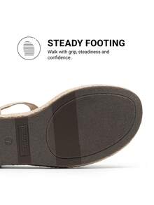 Women's T-Strap 2.36-Inch Platform Wedges Sandals Arch Support Open Toe Espadrilles Sandals Comfortable Dress Casual For Walking Beach Vacation Summer Shoes - 棕色 - 查看 8