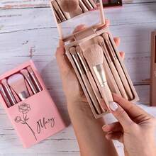 Personalized Makeup Brush Set With Gift Box, Women's Personalized Gift, Makeup Brush Set, Travel Makeup Brushes, Valentine's Day Gift For Her, Women's Gift, Makeup Brush Set, Women's Gift, Women's Gift, Personalized Makeup Brushes, Bridal Shower Party Favors, Makeup Brush Set, Birthday Flower Gift, Daughter Gift, Friend Gift, Girl Gift, Women's Gift, Valentine's Day Gift - 5-pack - View 10