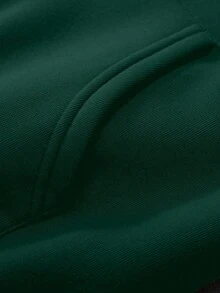 男士字母K印花抽绳连帽长袖卫衣和运动裤休闲套装