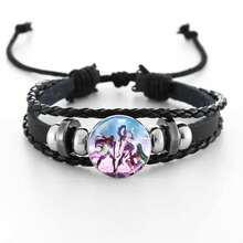 1pc Handmade Adjustable Bracelet With Time Gem, Witch Hunting Themed Wristband - Multicolor - View 5