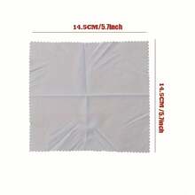 5 piezas de paño reutilizable antivaho, paño de limpieza de lentes de fibra fina para gafas, para uso en invierno - Gris - Ver 2