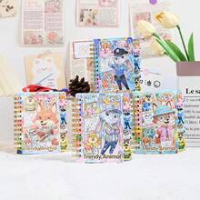 Judy And Nick Theme Quality A7 Spiral Notebook, Suitable For Students To Carry Around (Random Design) - Patterns Are Sent Randomly - View 3