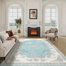 Premium Thick Woven Faux Cashmere Rug | Crafted With High-Density Quality Materials, Soft Texture, Unique Personalized Patterns, Suitable For Any Home Decor Style - Multicolor - View 7