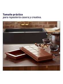 Set de 2 Moldes de Silicona para Chocolate. Bluelander - Color caoba - Ver 4
