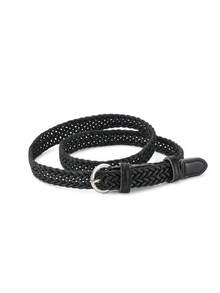 1条编织弹力装饰多功能腰带，米色 - 針扣型 - 查看 6