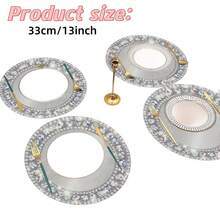 24/48 片，33 厘米餐垫，一次性餐垫，小菱形图案餐垫，适用于情人节、感恩节、生日派对、婚礼派对、新娘送礼会、晚宴、宴会、餐桌、野餐、咖啡馆和其他场合。 - 彩色 - 查看 5