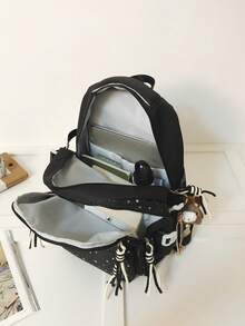 Stylish Backpack For High School Girls, Fresh & Sweet, Large Capacity Travel Backpack, Minimalist Design - Multicolor - View 11