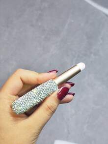 1pc Rhinestone Lip Brush, High-Quality Makeup Brush With Lid, Soft & Skin-Friendly, Suitable For Liquid Lipstick, Creative Gift - Multicolor - View 11