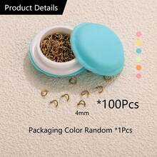 Exquisite Packaging 100/200pcs 304 Stainless Steel 18K Gold-Plated 3/4/5mm Jump Ring Connectors DIY Charm Jewellery Necklace, Bracelet & Earring Making Accessories Women's Stainless Steel Jewellery Handmade Components - Open Ring - View 8