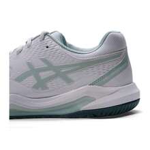 Asics 男士网球鞋 GEL-DEDICATE 8，舒适缓震休闲网球鞋，适合日常穿着，1041A408-107 - 綠色/白色 - 查看 8