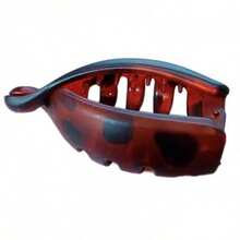 Non-Slip Banana Hair Clip For Women With Thin Hair, Vertical Claw Clip, Ponytail Twist Clip, HairpinValentine's Day Gift For Her OVLK - Fat Fish Banana Sandwich [Red Coffee] - View 11