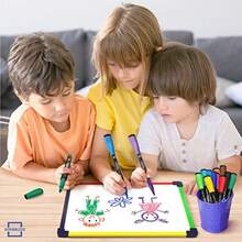 SCRIBBLEDO Colored Frame Magnetic Dry Erase White Board 9 X 12 WHITEBOARDHappy And Playful Games For Children, Essential For Children - White - View 7
