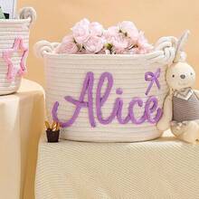 1 Giỏ đựng đồ cá nhân hóa, đan tay thêu nhiều màu sắc, hoa cầu vồng, sao, mặt trời, quà tặng lễ Phục sinh, giỏ trang trí nhà cửa, giỏ quà tặng tiệc tùng, quà tặng lễ Phục sinh, giỏ đựng đồ du lịch - Nhiều màu - Xem 18