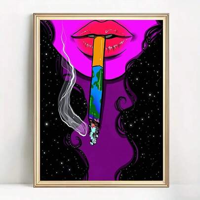 1pc Diamond Painting - Unframed DIY Diamond Painting Kit, 5D Diamond Art Set Suitable For Beginners. Full Round Diamond Diamond Art Home Wall Decor Holiday Birthday Gift, Exquisite Art Piece For Stress Relief