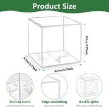 8pcs Clear Baseball Display Cases, Transparent Baseball Display Boxes For Signed Baseballs - Multicolor - View 4