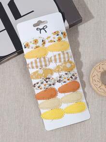 16pcs Mini Hair Clips, Novel Design, Fashion Versatile, Petite & Cute, Multicolor For Daily Hairstyle - Mixed color - View 12