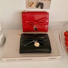 Elegant Bow Pendant - Minimalist Korean Style INS Women's Bifold Wallet, Large Capacity Card Holder, Popular Item - Multicolor - View 10