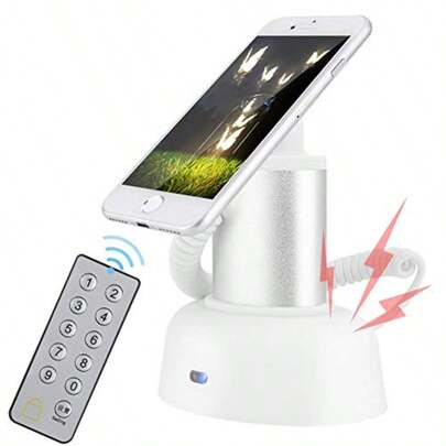 Soporte de Pantalla Antirrobo para Telefono Movil Dispositivo Antirrobo para Celular con Alarma de  y Funcion de Carga Compatible con IOS y Android para Tiendas de Telefonos Exposiciones