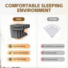 Bed Lock Sheet Holders ,Bed Sheet Holder Fits Small And Medium Size Mattress Keeping The Sheets Firm ,Easy Installation Sheet Clips, Stay (4pcs) - Light Grey - View 4