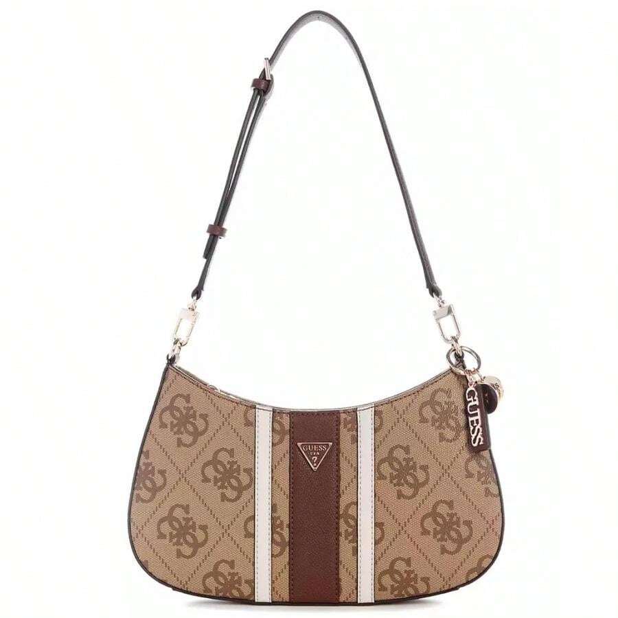 Guess Noelle Ii Top Zip Shoulder Bag |  | Women Shoulder Bags - 棕色 - 查看 1