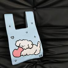 Men Tote Bags - B-heart Flower Light Pink [90g] - View 5