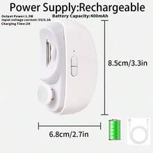 DENGXUN 2-In-1 Rechargeable Electric Nail Clipper And Polisher - USB Charging, Smart Electric Nail Clipper With Anti-Pinch, Polishing, Lighting And Grinding Functions, Suitable For All Family Members, An Ideal Gift For Thanksgiving And Christmas - Multicolor - View 12