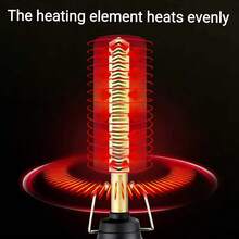 2-In-1 Electric Hair Straightener Brush, Dual Use Hair Straightener And Curler, Copper Color Heat-Resistant Shell, Suitable For Home Use And Gifts - Gold - View 4