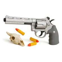 Revolver Python 357 Juguete Fidget Pistola Antiestres 3d - Blanco - Ver 10