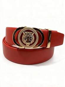 1pc Men's Casual Automatic Buckle Belt, Simple & Versatile, Suitable For Valentines Day & Father's Day Gifts, All Season - Multicolor - View 5