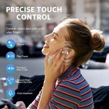 Wireless Earbuds,Bluetooth 5.4 Headphones Bass Stereo,Bluetooth Earbuds With ENC Noise Cancelling Mic,IPX8 Waterproof In Ear Earphones,48H Playtime LED Display In-Ear Ear Buds For Android/IOS - Green - View 6