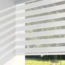 Cordl Zebra Blinds For Windows 20" W X 72" H White Dual Layer Free-Stop Zebra Shades Light Control For Day And Night Sheer Blinds For Indoor Windows Bedroom Kitchen - 20Wx72H - View 1