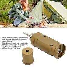 Alomejor Sistema de  de Advertencia Temprana de Alarma de Viaje Perimetral de Aleaci¨®n de Aluminio para Acampar Verde Oliva - Verde Oliva - Ver 6