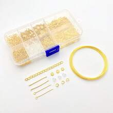 17 piezas Kit de Fabricación de Joyas DIY, Incluye Pulsera, Collar, Accesorios con Cuentas, Herramientas y Materiales de Manualidades - Combinación de paquetes de materiales - Ver 2