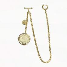 Vintage British Gentleman Suit Vest Chain, Long Chain, Multi-Purpose Brooch, Pocket Watch Chain, Waist Chain, Key Chain Accessories - 1PC - View 2