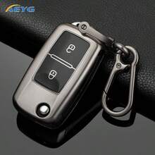 Metal Gray TPU Car Key Fob Cover Protective Case Fit For Key Polo Golf Passat Tiguan Beetle Caddy T5 Up Eos Octavia Seat Leon Altea - a - View 12